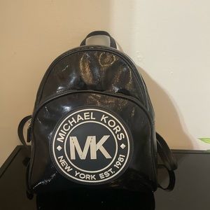 Michael Kors Fulton sport multi black/white backpack BARELY USED